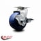 Service Caster 4 Inch Solid Polyurethane Swivel Caster with Roller Bearing and Brake SCC SCC-20S420-SPUR-TLB - alternate 3